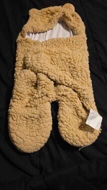 Sherpa Baby Swaddle Blanket with Hood size Newborn #30